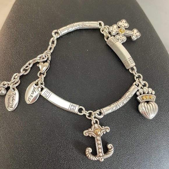 BRIGHTON Enduring Freedom Heart anchor cross bracelet - Picture 3 of 4